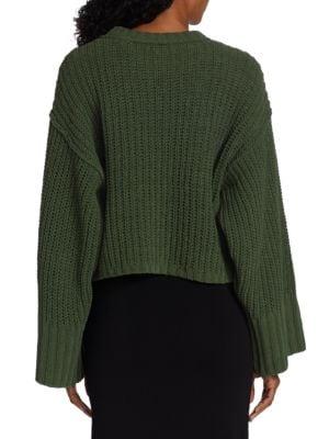Boxy Cropped Rib Sweater商品第2张图片规格展示