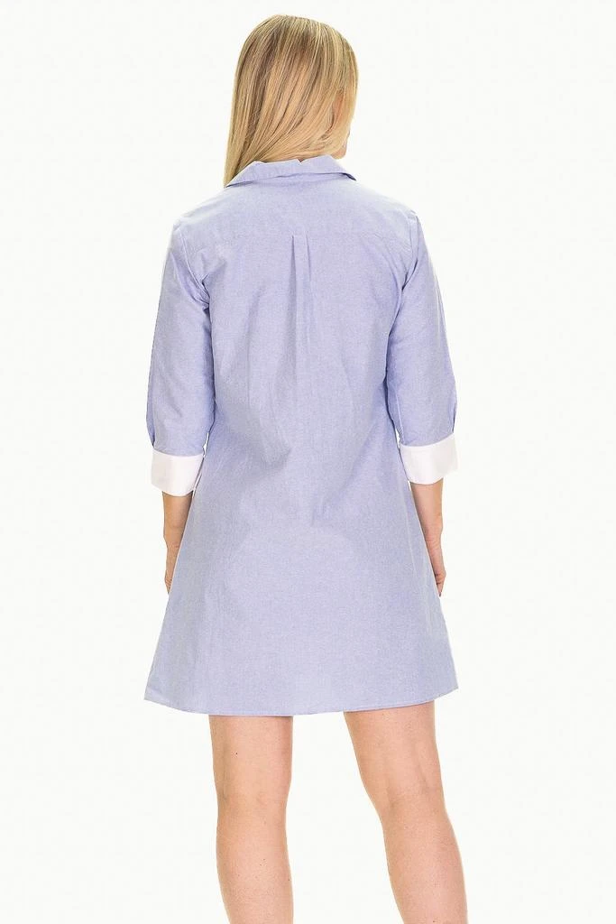 商品Duffield Lane|The Raleigh Collared Dress in Blue Oxford,价格¥1056,第2张图片详细描述