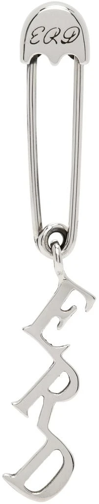 商品Enfants Riches Deprimes|Silver ERD Charm Safety Pin Single Earring,价格¥2760,第1张图片