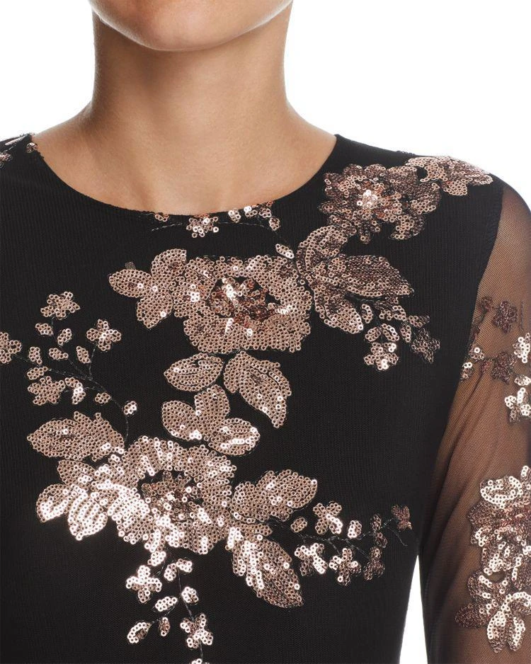 商品Maje|Radar Floral Sequined Mini Dress,价格¥1688,第3张图片详细描述