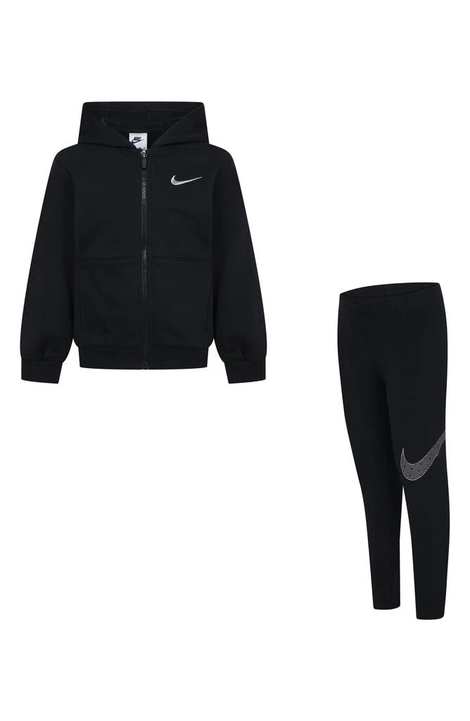 商品NIKE|Zip Hoodie & Stretch Leggings Set,价格¥205,第1张图片