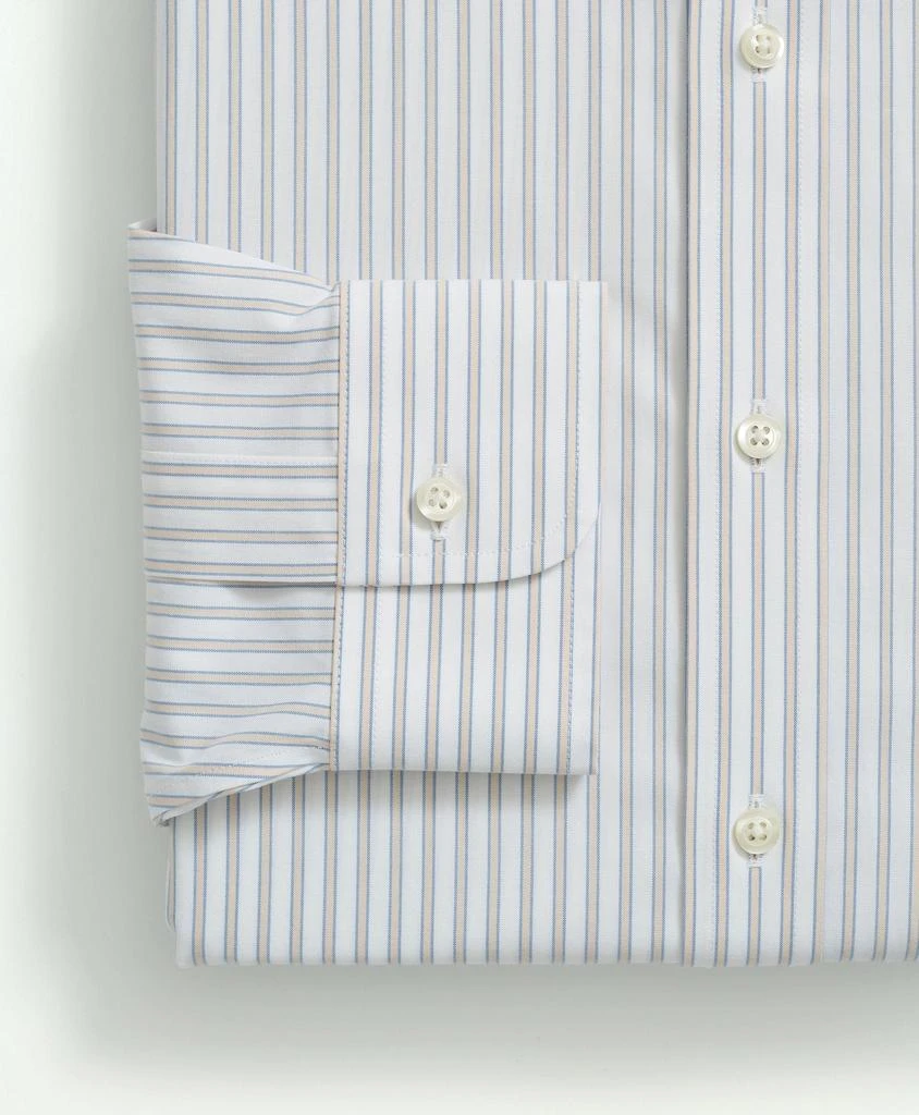 商品Brooks Brothers|Stretch Supima® Cotton Non-Iron Poplin Button Down Collar, Ground Stripe Dress Shirt,价格¥452,第2张图片详细描述