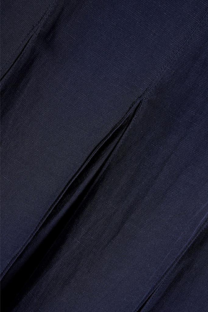 商品IRIS & INK|Dalia pleated woven midi dress,价格¥906,第4张图片详细描述