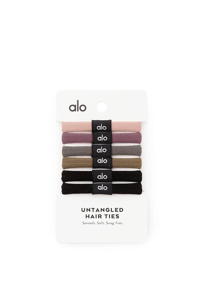 商品Alo|Untangled Hair Tie 6-Pack - Natural Multi,价格¥113,第1张图片