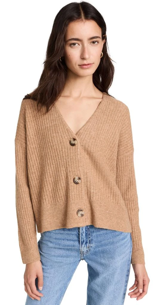 商品Madewell|Madewell Cameron 罗纹开襟针织衫,价格¥359,第1张图片