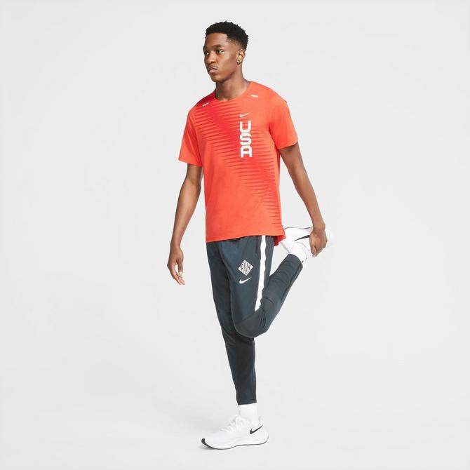 Men's Nike Dri-FIT Team USA Rise 365 Short-Sleeve Running Top商品第3张图片规格展示