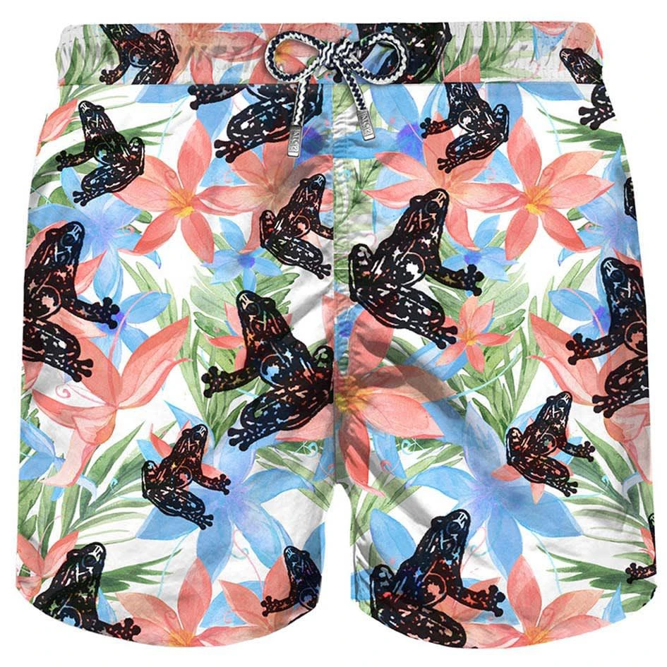 商品Mc2 Saint Barth|MC2 Saint Barth Flocked Frog Mans Swim Shorts,价格¥1125,第1张图片