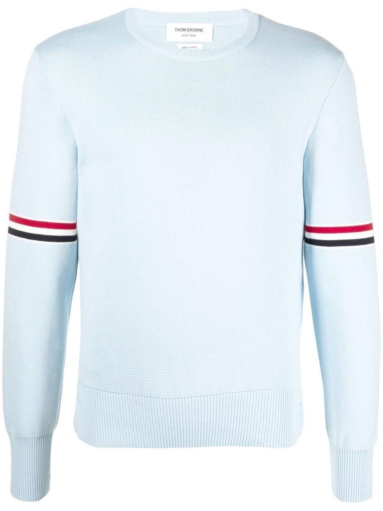 商品Thom Browne|THOM BROWNE - Cotton Crewneck Sweater,价格¥8537,第1张图片