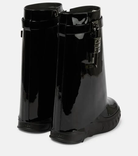 商品Givenchy|Shark Lock leather ankle boots,价格¥9783,第3张图片详细描述