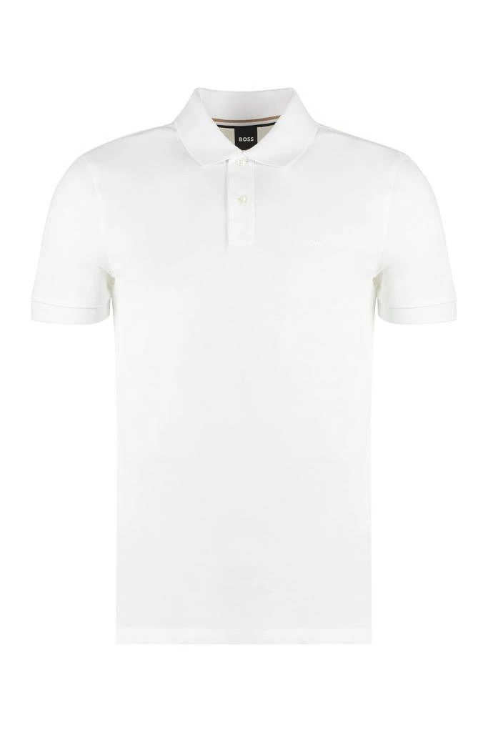 商品Hugo Boss|Boss Hugo Boss Pallas Embroidered Straight Hem Polo Shirt,价格¥725,第1张图片