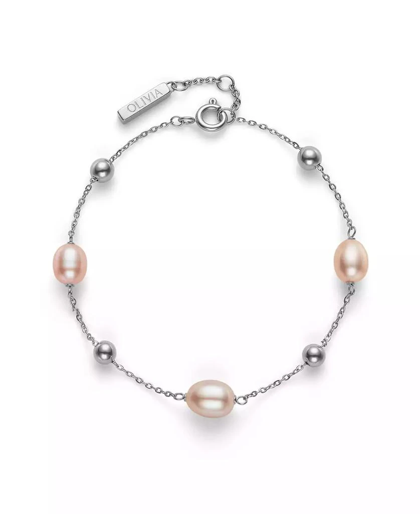 商品Olivia Burton|by the Sea Cultivated Pearl Silver Tone Bracelet,价格¥442,第1张图片