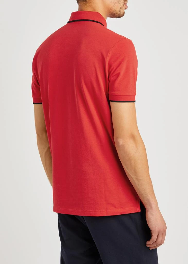 商品Hugo Boss|Red logo piqué cotton polo shirt,价格¥454,第3张图片详细描述