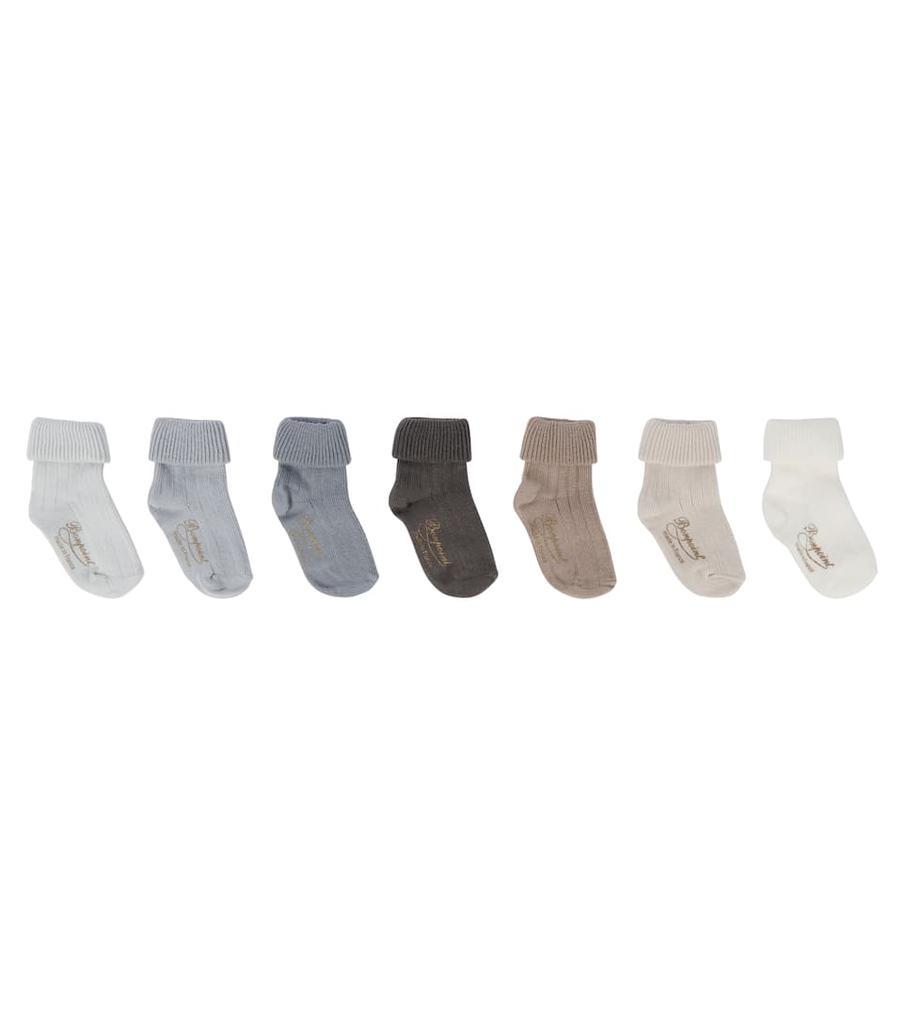 商品Bonpoint|Baby棉质混纺袜子七件套,价格¥667,第1张图片