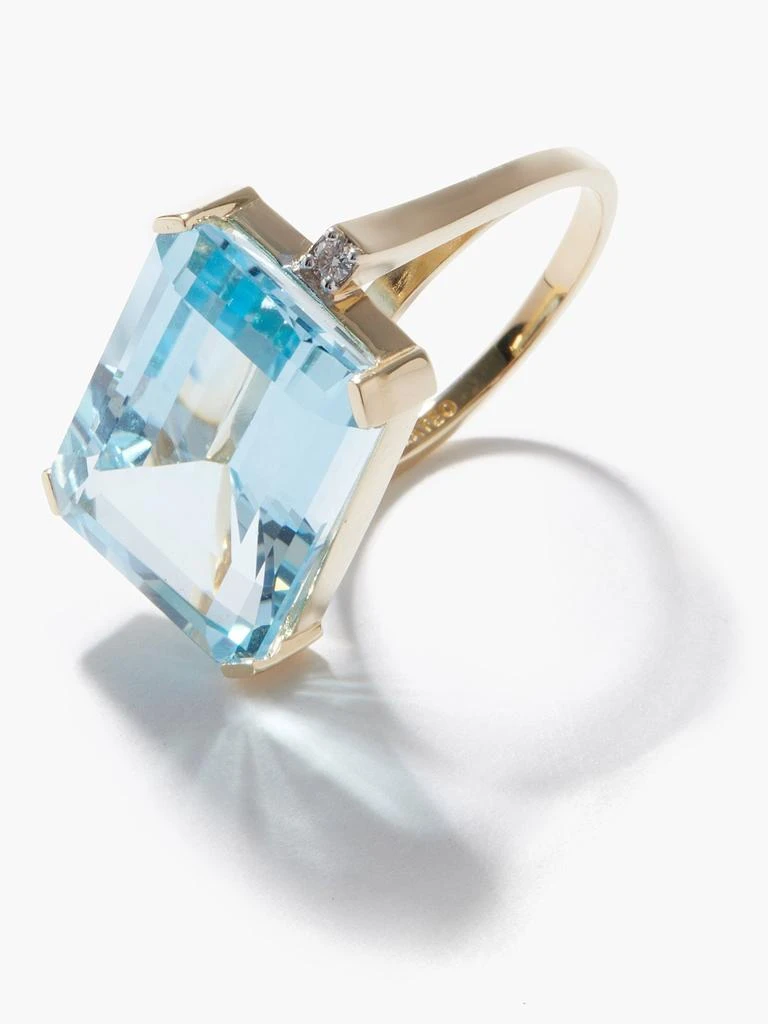商品MATEO|East West diamond, topaz & 14kt gold ring,价格¥20373,第3张图片详细描述