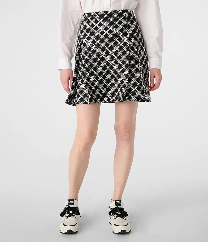 商品Karl Lagerfeld Paris|TWEED FLARED MINI SKIRT,价格¥570,第1张图片