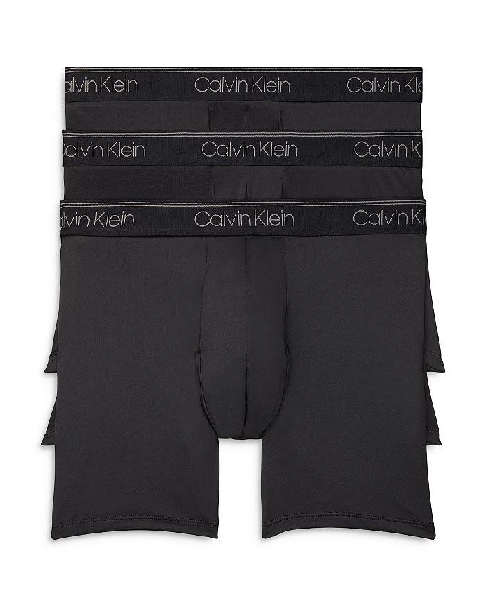 商品Calvin Klein|Microfiber Stretch Wicking Boxer Briefs, Pack of 3,价格¥355,第1张图片