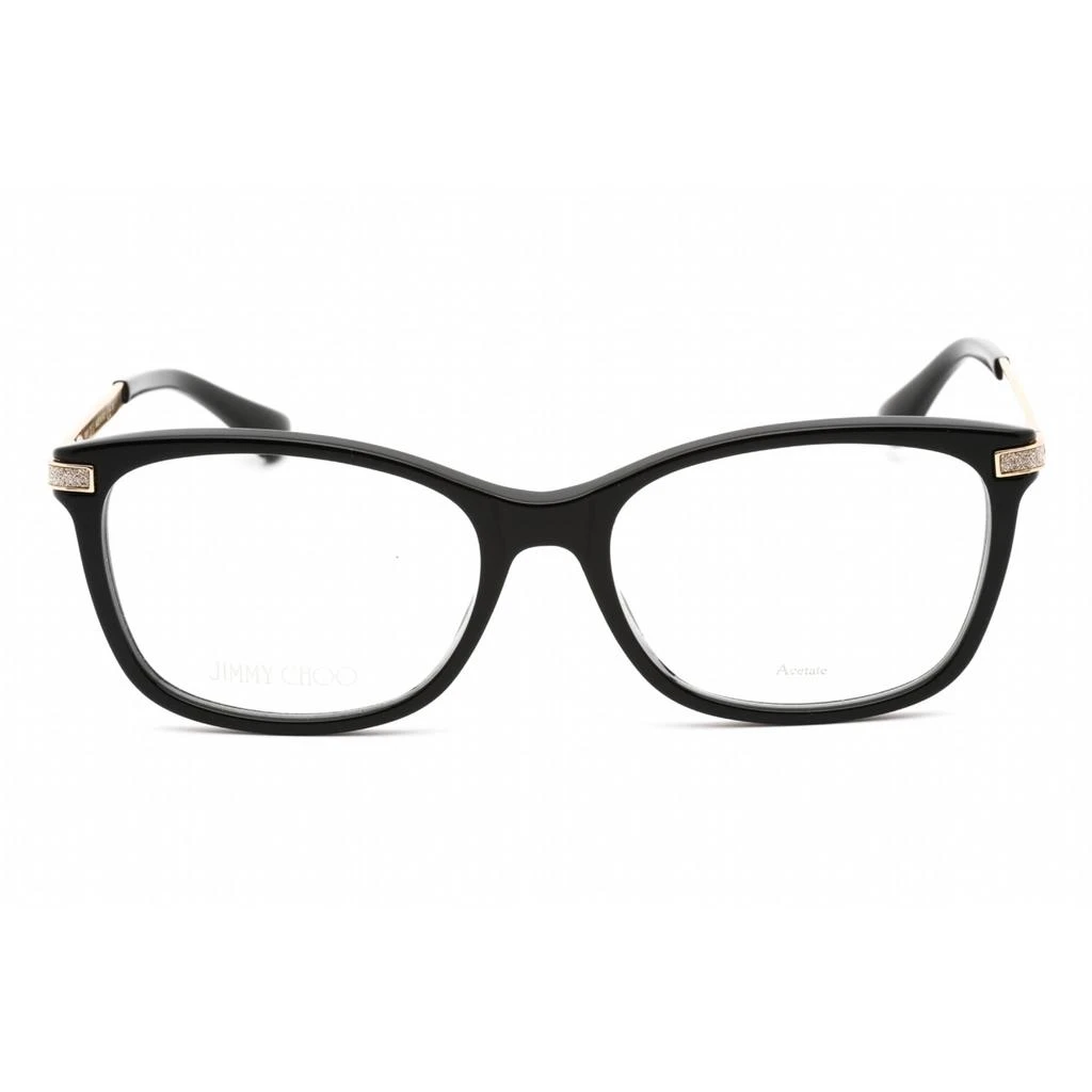 商品Jimmy Choo|Jimmy Choo Women's Eyeglasses - Full Rim Rectangular Black Plastic | JC269 0807 00,价格¥646,第2张图片详细描述