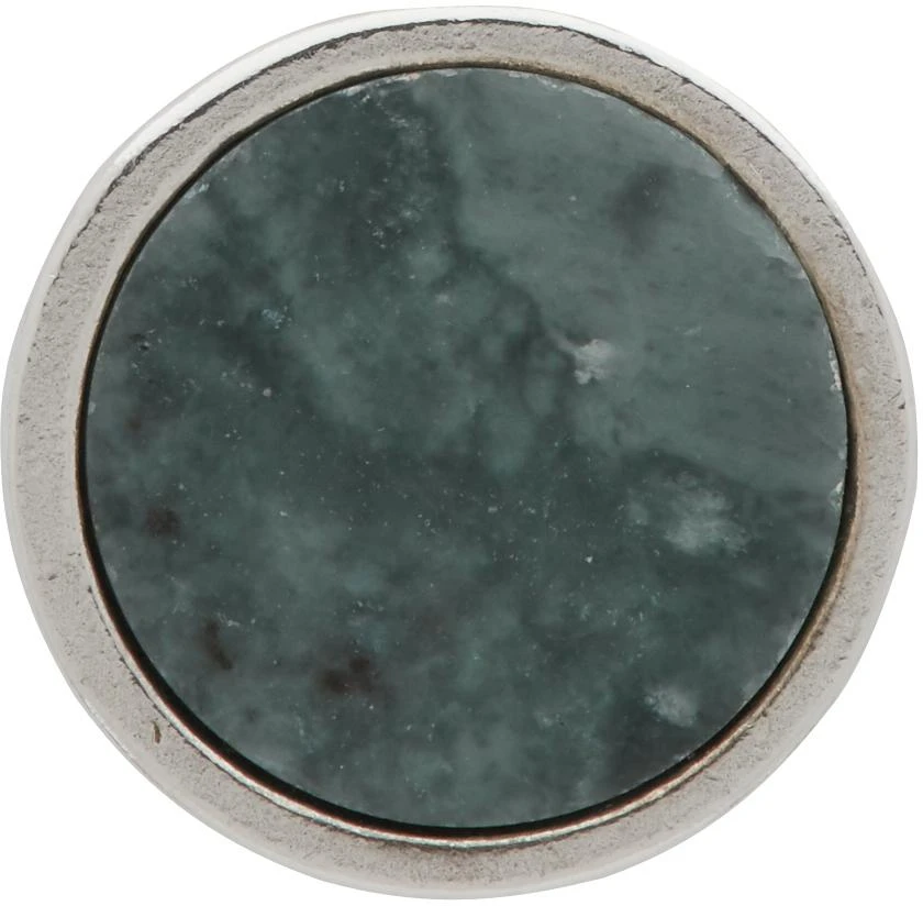 商品Jil Sander|Green & Silver Round Stone Pin,价格¥743,第1张图片