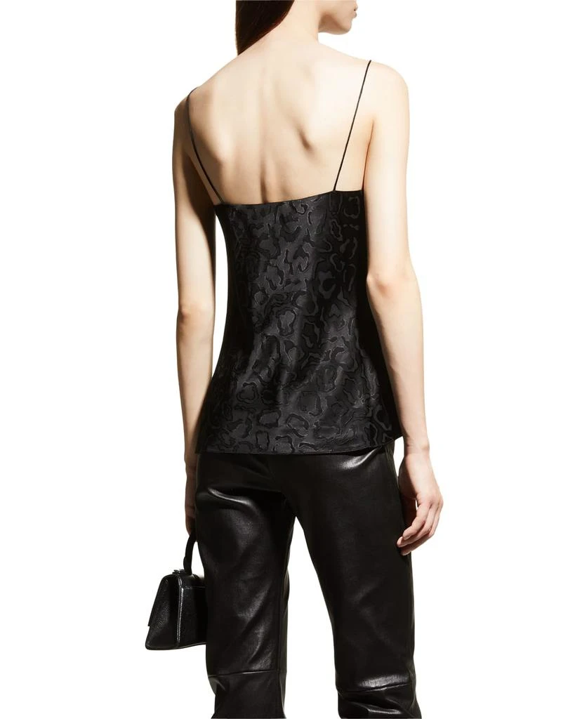 Lace-Trim Leopard Silk Camisole 商品