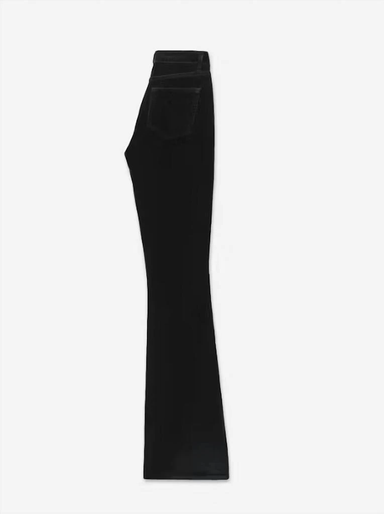 商品FRAME|Le High Flare Velveteen In Black,价格¥1436,第5张图片详细描述