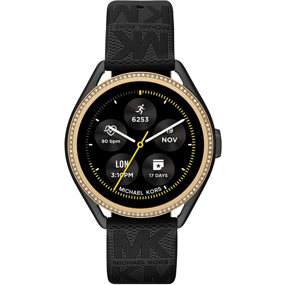 商品Michael Kors|Access Gen 5e MKGO Black Rubber Smartwatch 43mm,价格¥1862,第1张图片