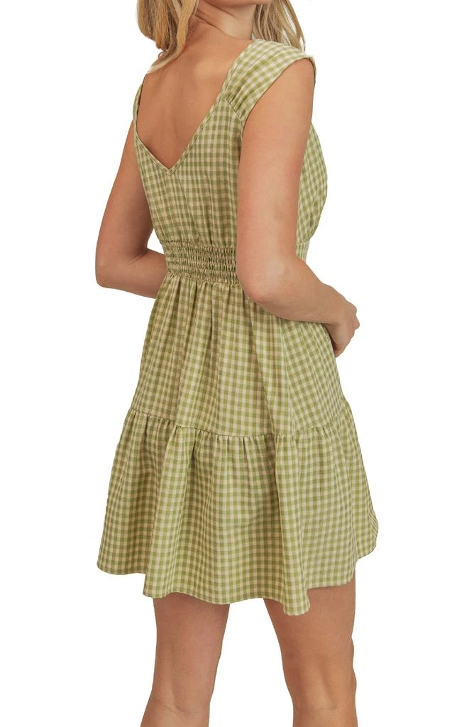 商品Lush|Sleeveless Gingham Mini Dress,价格¥205,第2张图片详细描述