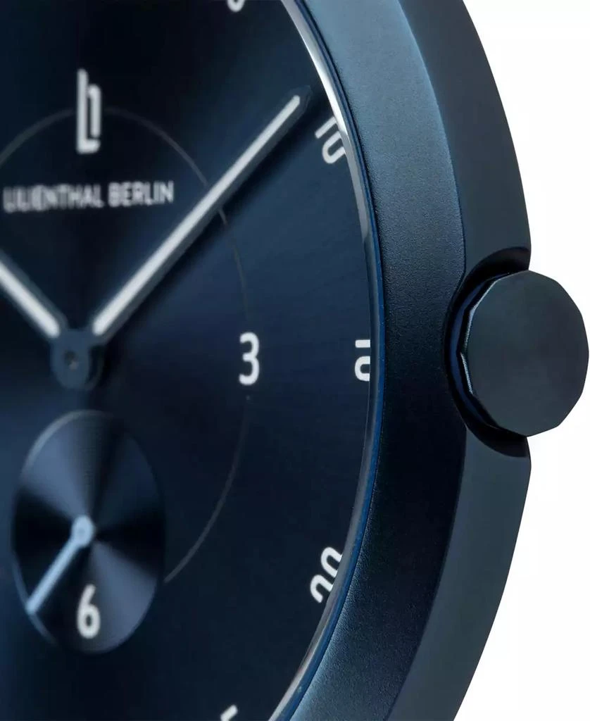 商品Lilienthal Berlin|L1 All Blue Leather Watch 37mm,价格¥1859,第2张图片详细描述