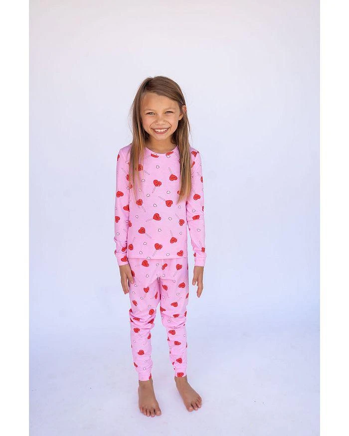 商品Lovey&Grink|Girls' Heart Pop Pajama Set - Baby, Little Kid,价格¥314,第2张图片详细描述