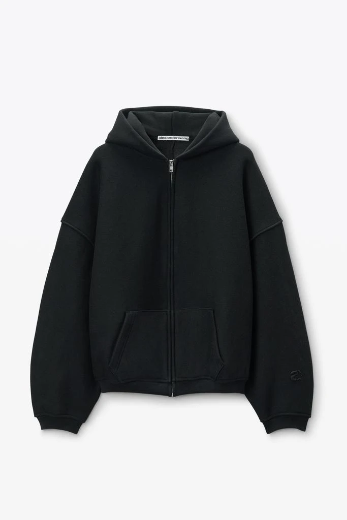 商品Alexander Wang|STAR ZIP UP HOODIE IN DENSE FLEECE,价格¥3247,第2张图片详细描述