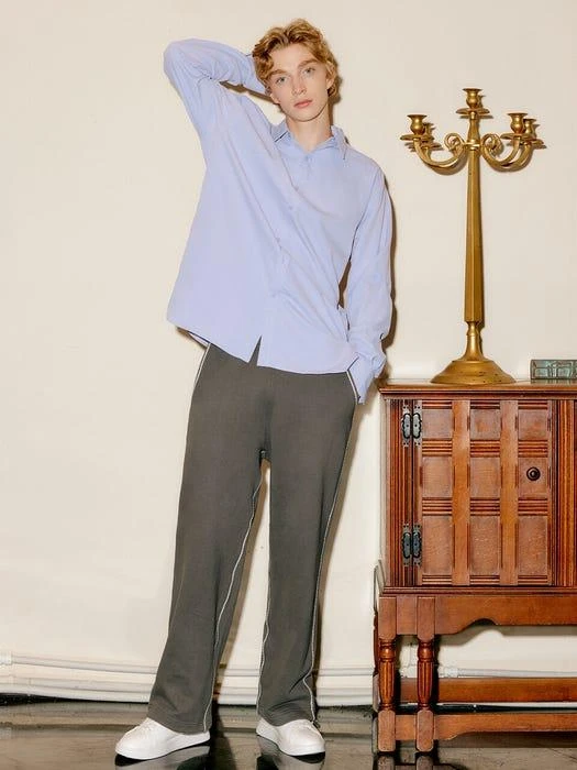 商品GENERAL IDEA STANDARD|Out Stitch Sweatpants / Grey,价格¥476,第3张图片详细描述