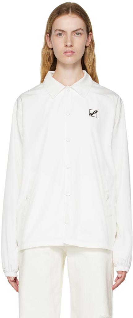 White Windbreaker Jacket商品第1张图片规格展示