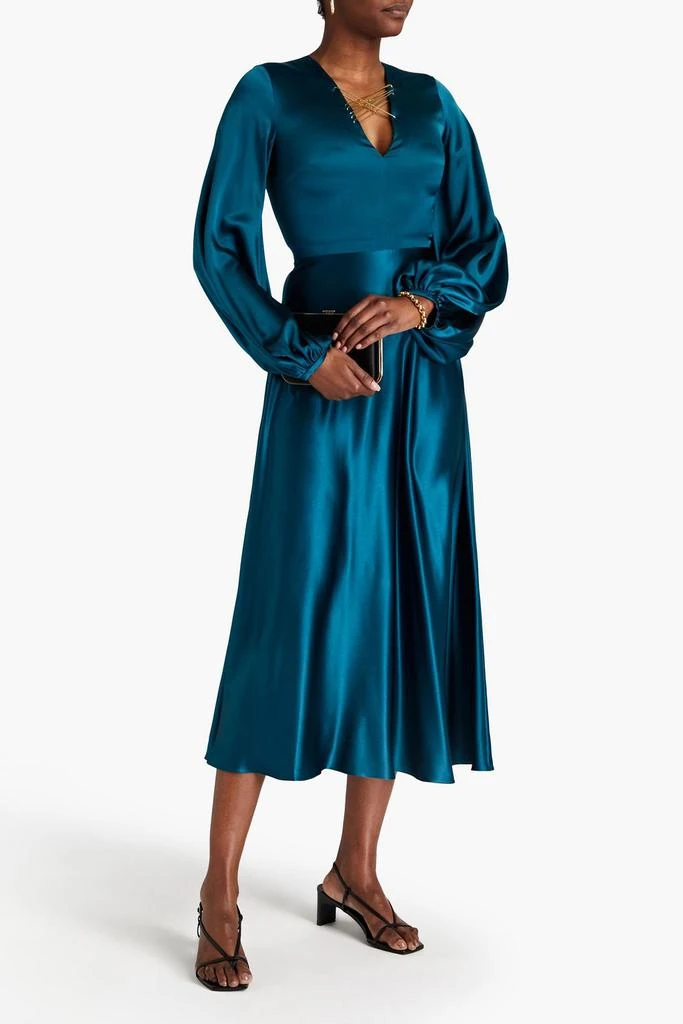 商品ROKSANDA|Embellished silk-satin midi dress,价格¥5605,第2张图片详细描述