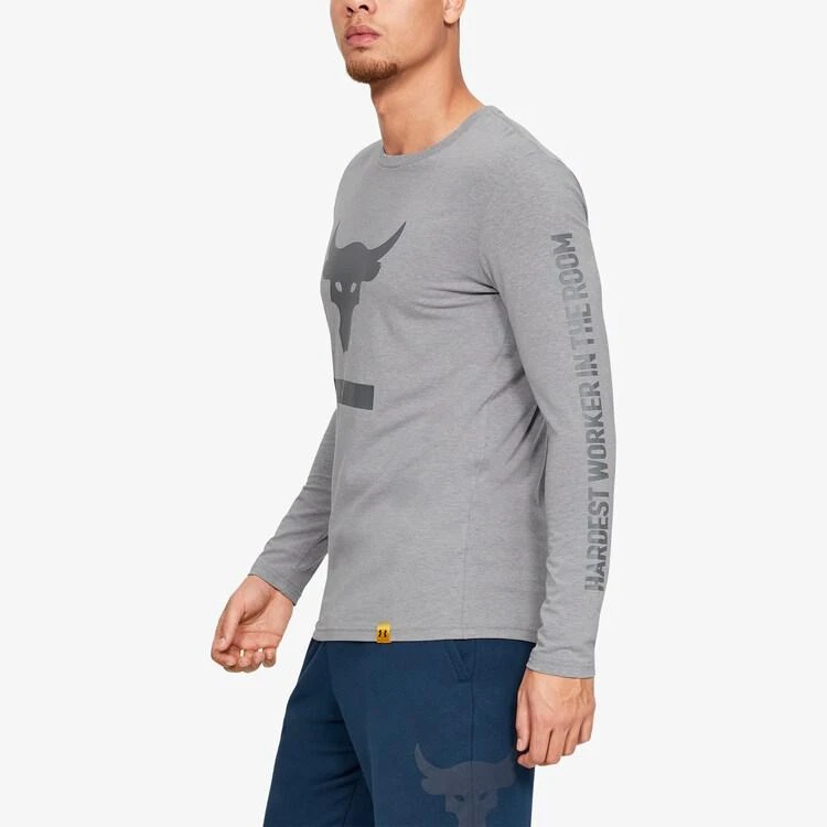 商品Under Armour|Under Armour Project Rock Hardest Long Sleeve - Men's 卫衣,价格¥225,第2张图片详细描述