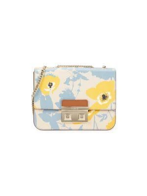 商品Furla|Floral Leather Shoulder Bag,价格¥1543,第1张图片