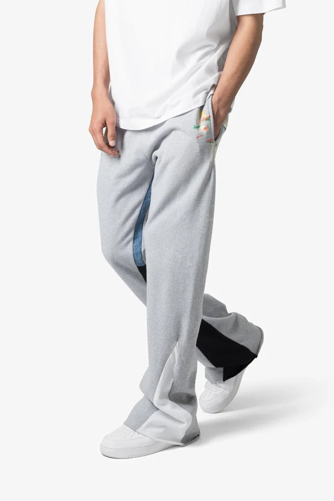 商品MNML|Contrast Bootcut Sweatpants - Grey,价格¥517,第3张图片详细描述