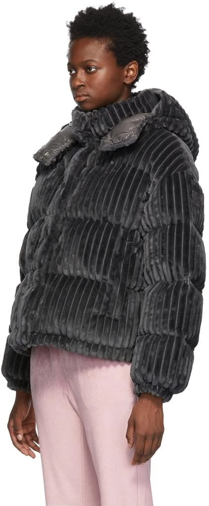 商品Moncler|Grey Down Velvet Daos Jacket,价格¥15684,第4张图片详细描述