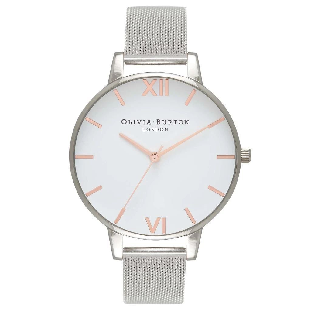 商品Olivia Burton|Olivia Burton Ladies White Dial Mesh Watch,价格¥843,第1张图片