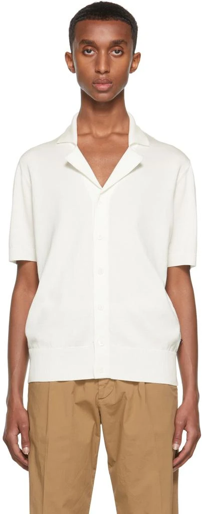 商品Hugo Boss|Off-White Hemilio Short Sleeve Cardigan,价格¥1006,第1张图片