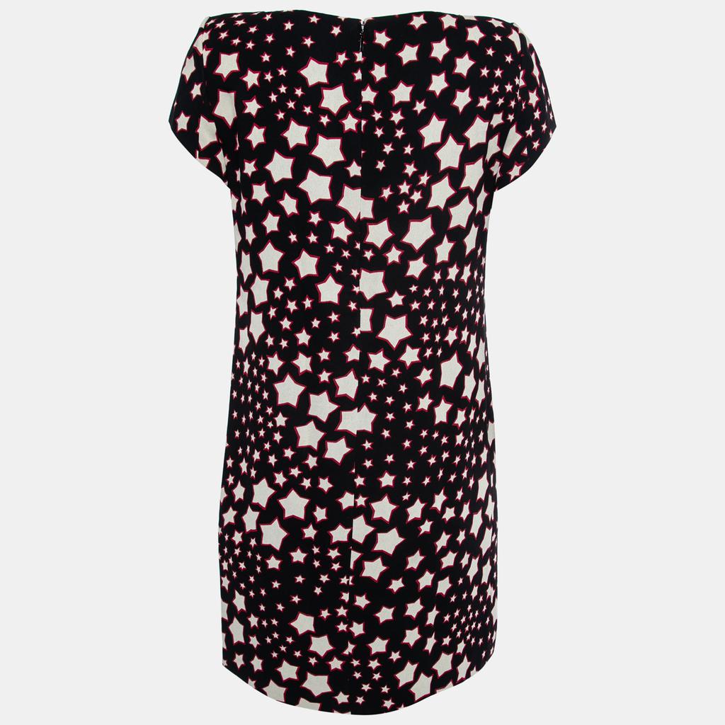 Saint Laurent Paris Star Print Crepe Mini Dress M商品第2张图片规格展示
