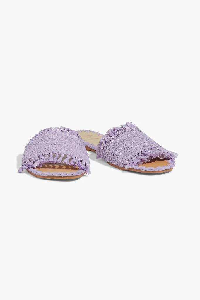 商品MANEBÍ|Fringed raffia slides,价格¥359,第2张图片详细描述