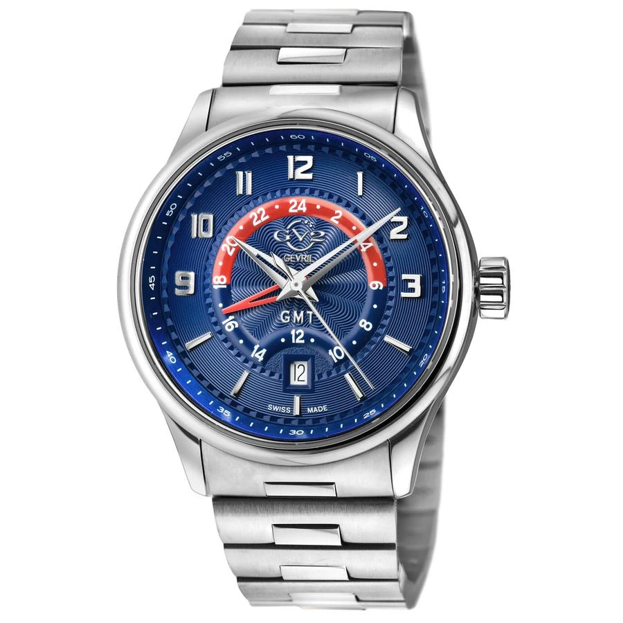 商品Gevril|Giromondo Quartz Blue Dial Men's Watch 42302B,价格¥2930,第1张图片