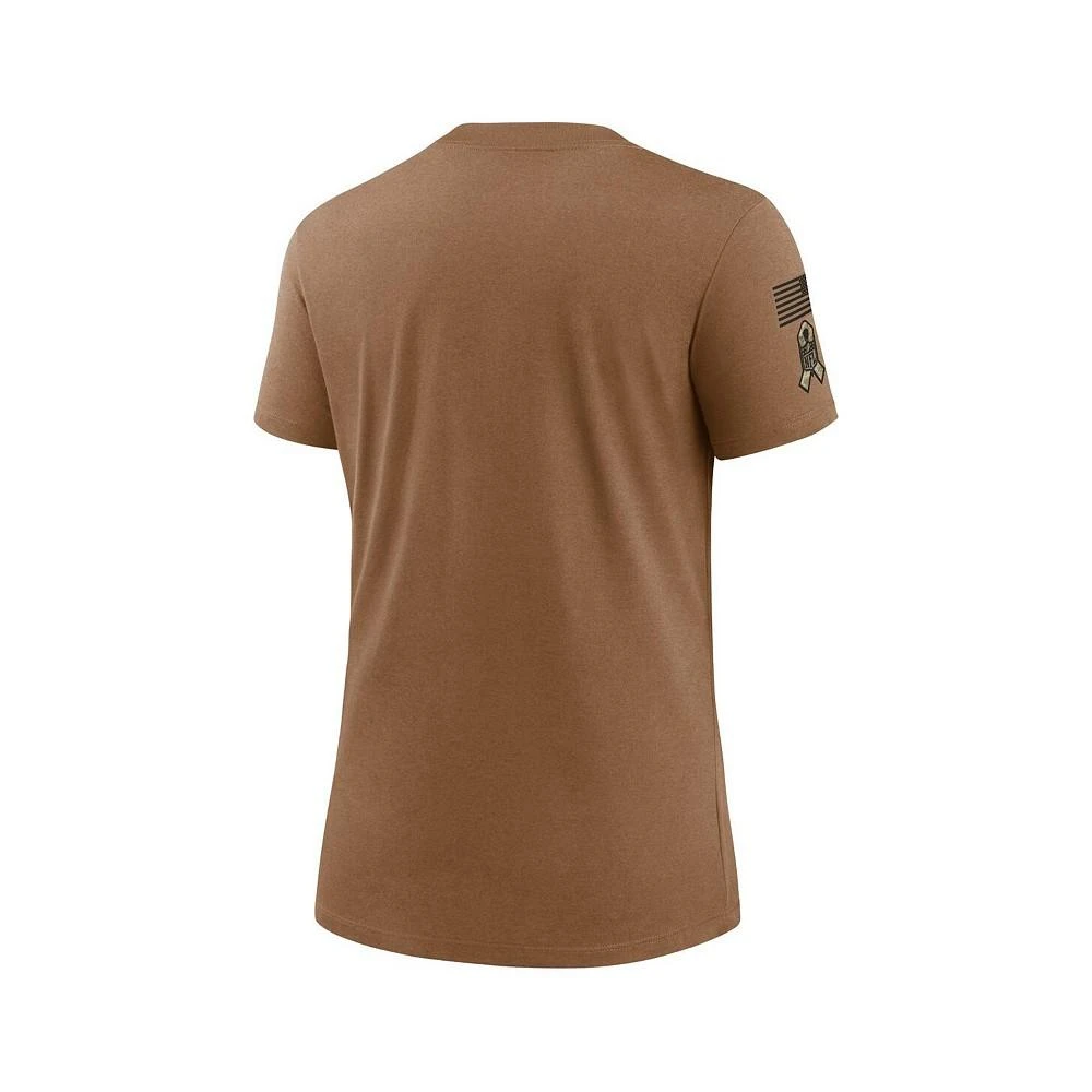 商品NIKE|Women's Brown Pittsburgh Steelers 2023 Salute to Service Legend Performance T-shirt,价格¥339,第2张图片详细描述