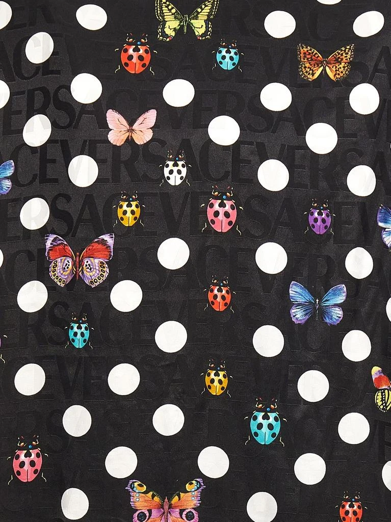 商品Versace|Versace Heritage Butterflies Ladybugs Polka Printed Bathrobe,价格¥10153,第4张图片详细描述