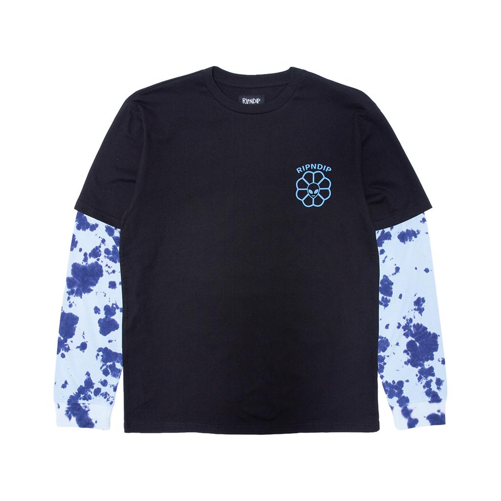 Get A Grip Double Sleeve Tee (Black/Light Blue Tie Dye)商品第4张图片规格展示