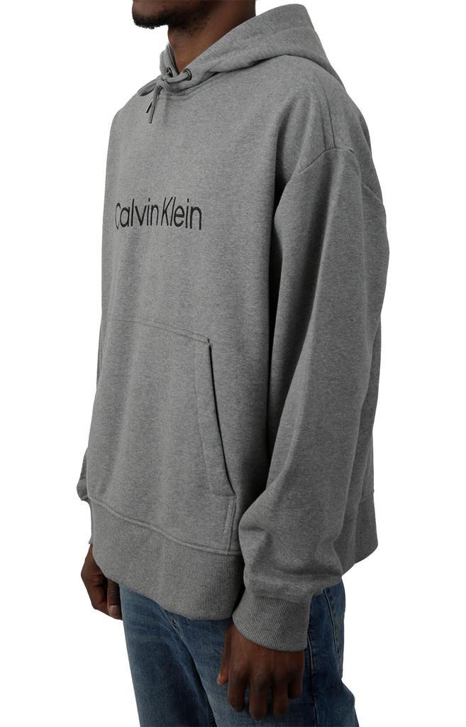 商品Calvin Klein|Logo Terry Pullover Hoodie - Medium Grey Heather,价格¥300,第4张图片详细描述