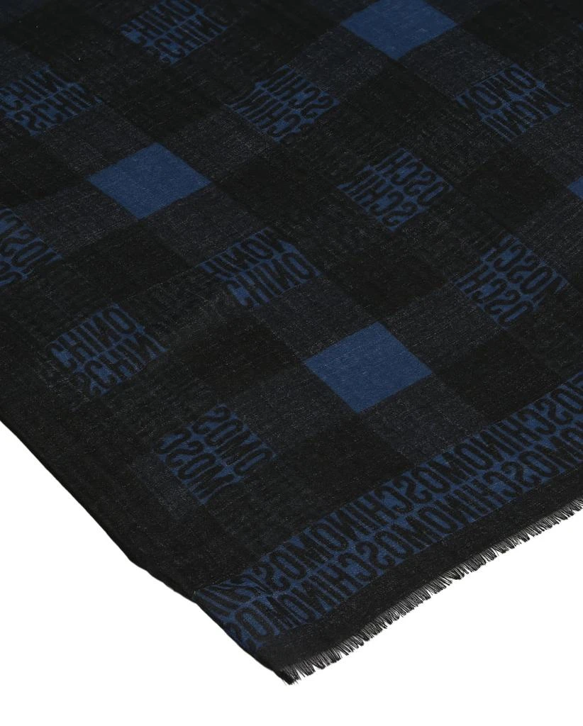 商品Moschino|Logo Check Wool Scarf,价格¥568,第3张图片详细描述