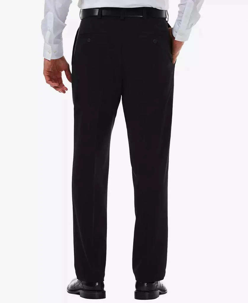 商品Haggar|Men's Cool 18 PRO® Classic-Fit Expandable Waist Flat Front Stretch Dress Pants,价格¥334,第2张图片详细描述