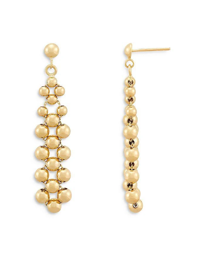 商品Bloomingdale's Fine Collection|Polished Bead Drop Earrings in 14K Yellow Gold,价格¥17488,第3张图片详细描述