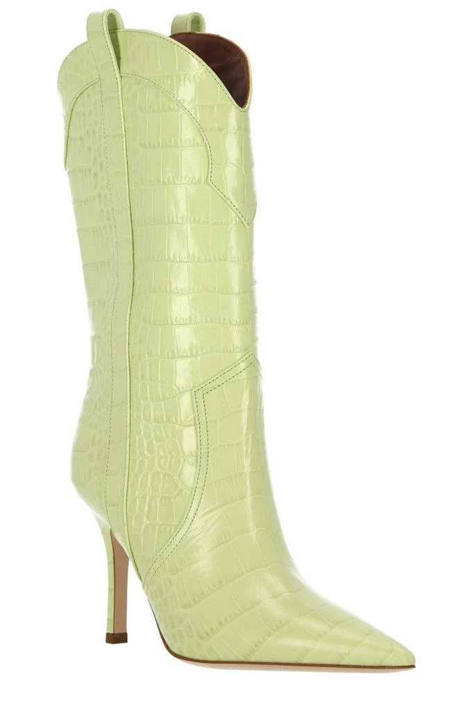 商品Paris Texas|Paris Texas Crocodile-Embossed Pointed-Toe Boots,价格¥2228,第2张图片详细描述
