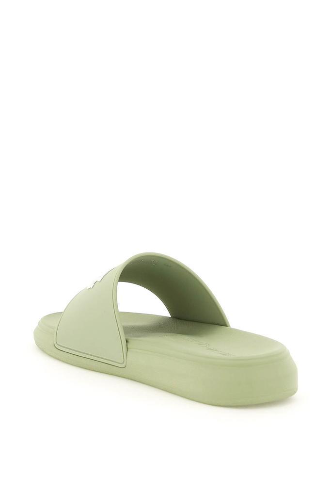 商品Alexander McQueen|Alexander Mcqueen Logoed Rubber Slides,价格¥1721,第5张图片详细描述